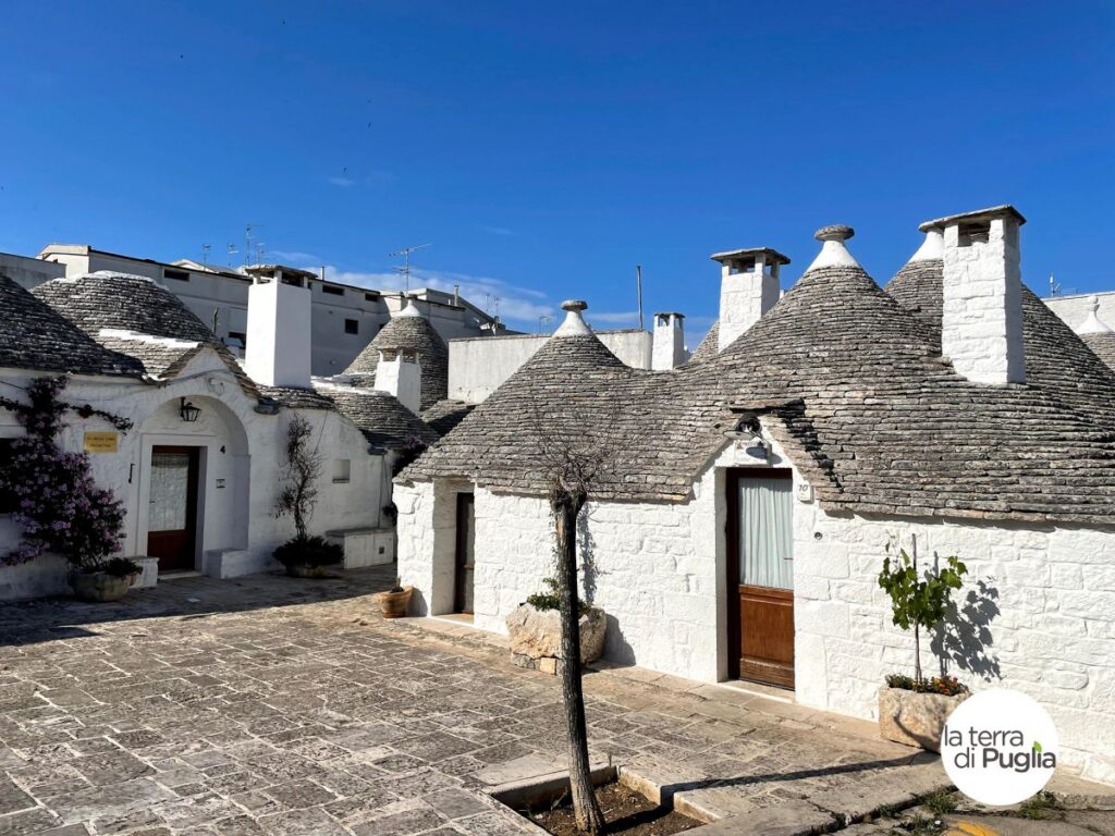 A street of trulli in Alberobello