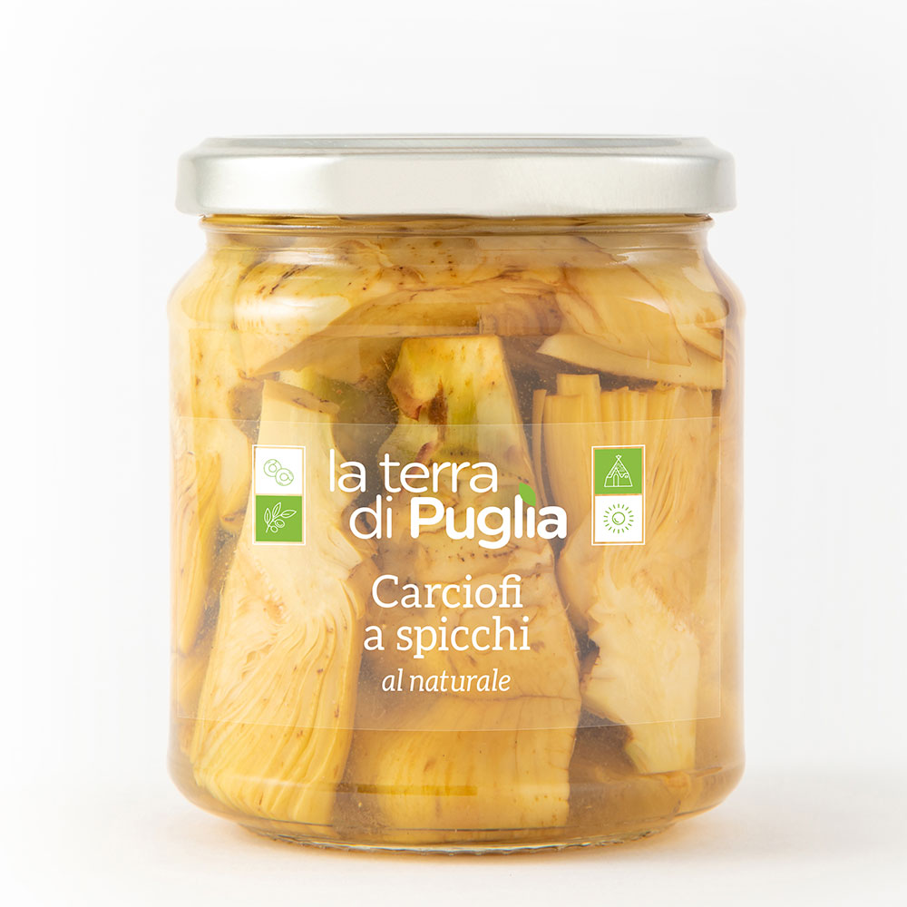 Artichokes preserved in oil
