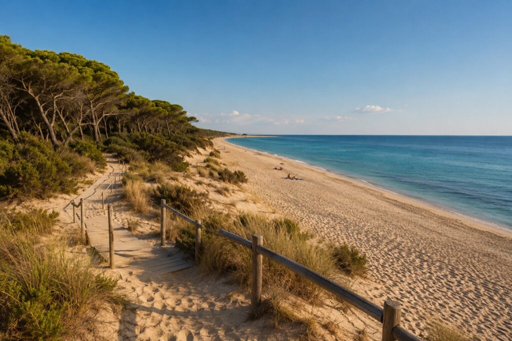 The beach at Castellaneta Marina