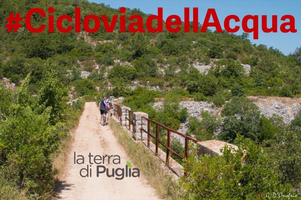 The Apulian Aqueduct Cycle Route running alongside the main canal