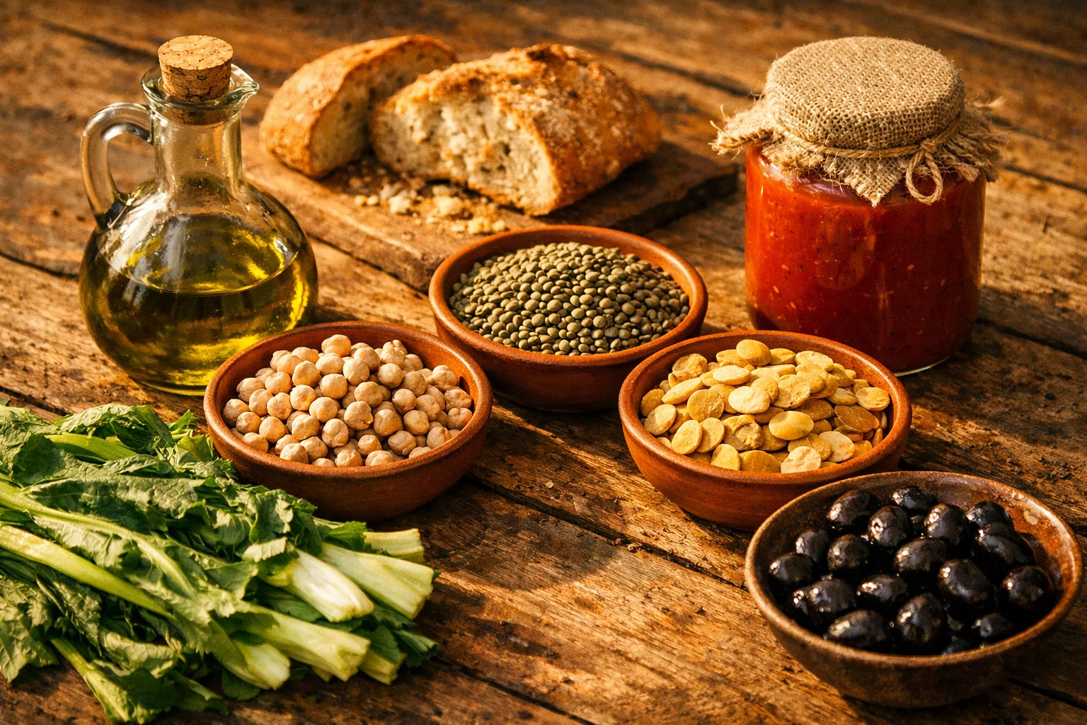 The Apulian Mediterranean diet on the table