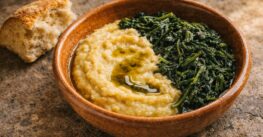 Broad bean puree with chicory, a classic of Puglia
