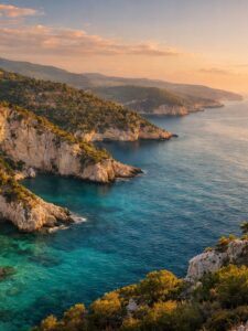 The Gargano coast in northern Puglia