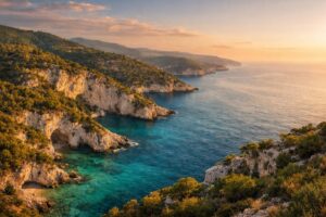 The Gargano coast in northern Puglia