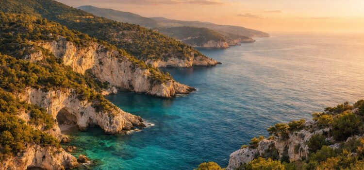 The Gargano coast in northern Puglia