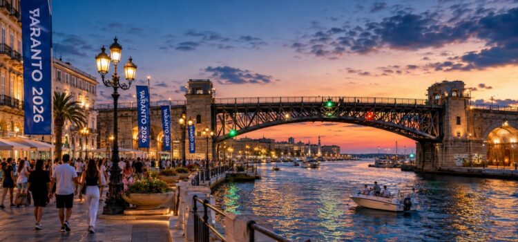 The swing bridge of Taranto, Mediterranean Games 2026