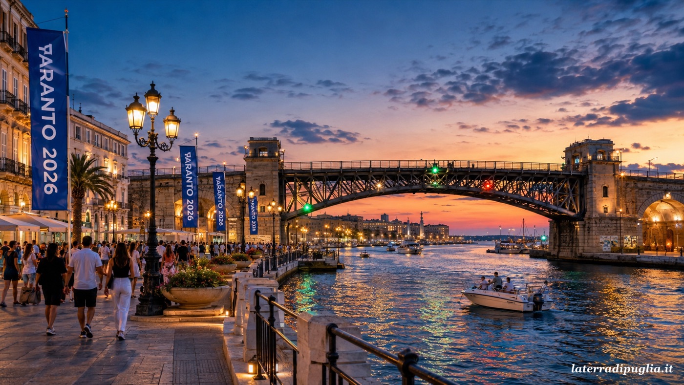 The swing bridge of Taranto, Mediterranean Games 2026