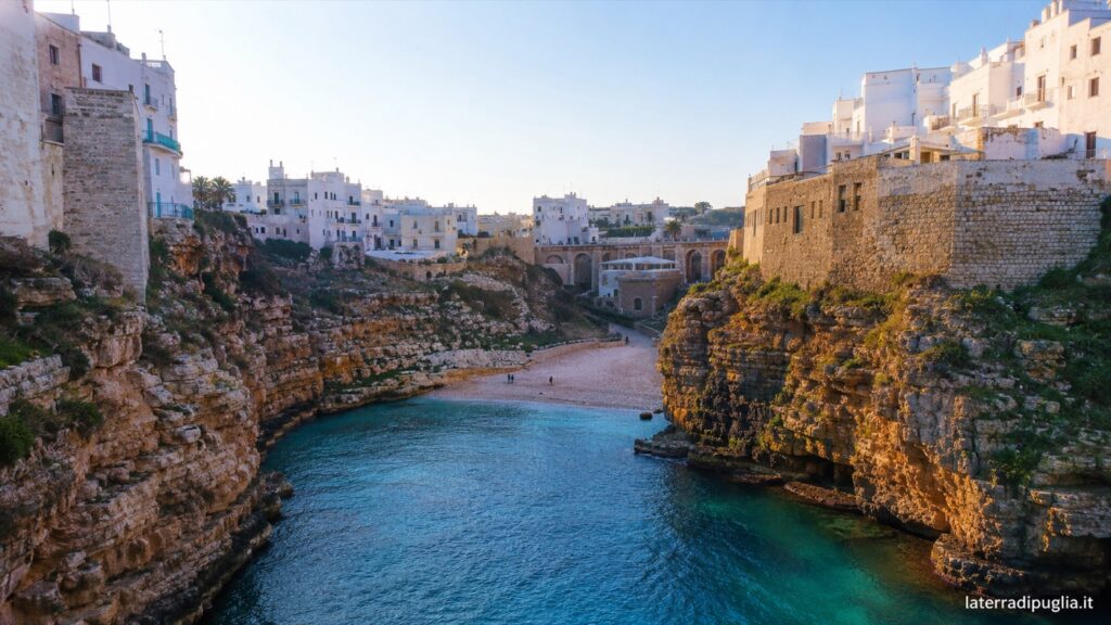Lama Monachile, the cove at Polignano a Mare