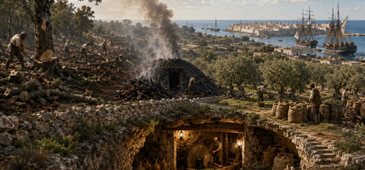 Olives arriving at the mill in Puglia