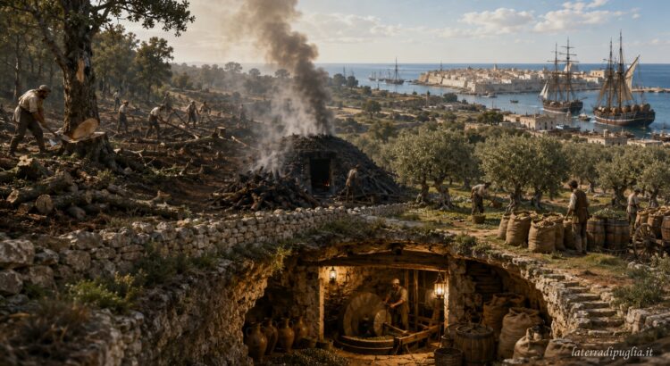 Olives arriving at the mill in Puglia