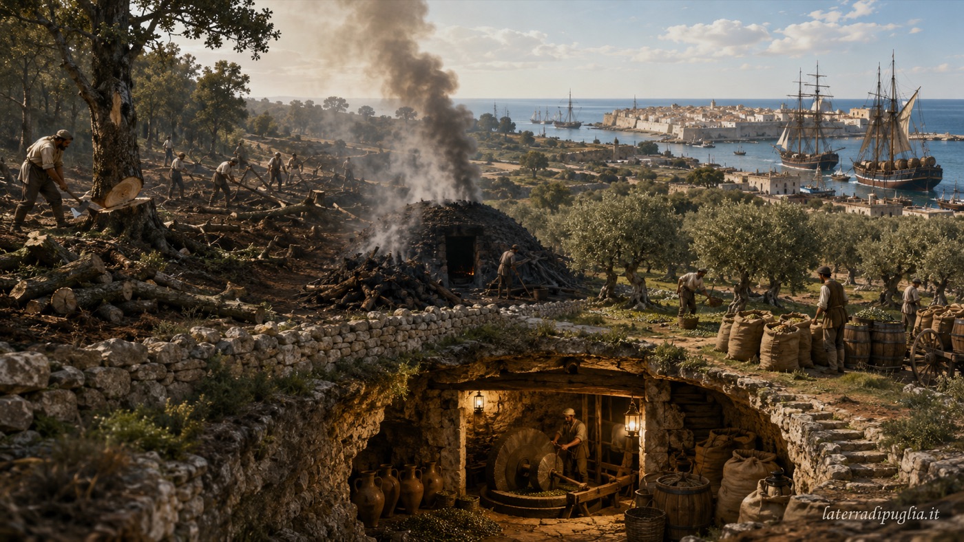 Olives arriving at the mill in Puglia