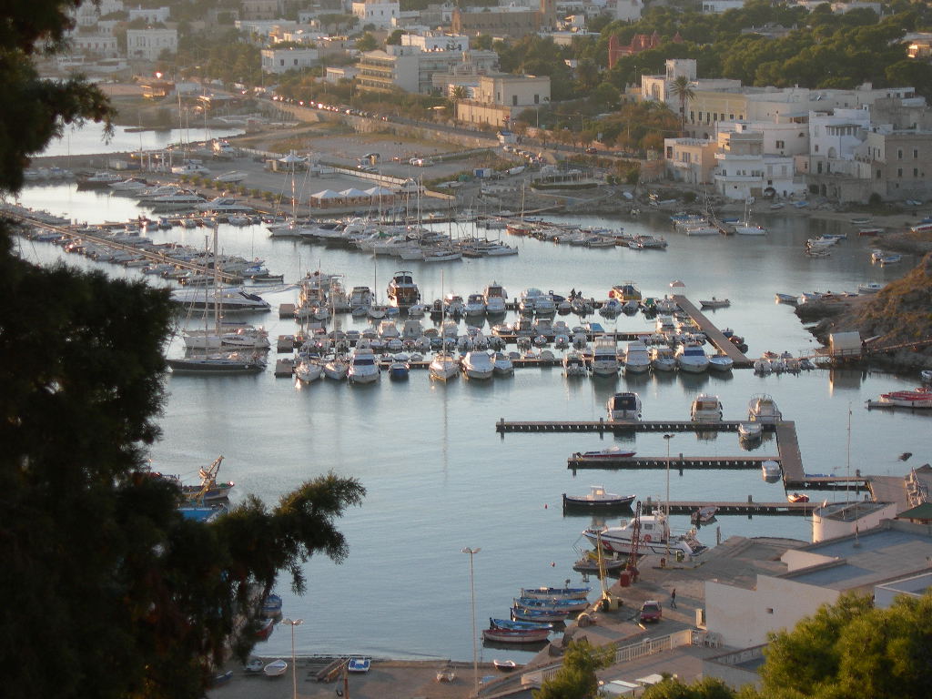 The harbour of Santa Maria di Leuca seen from above