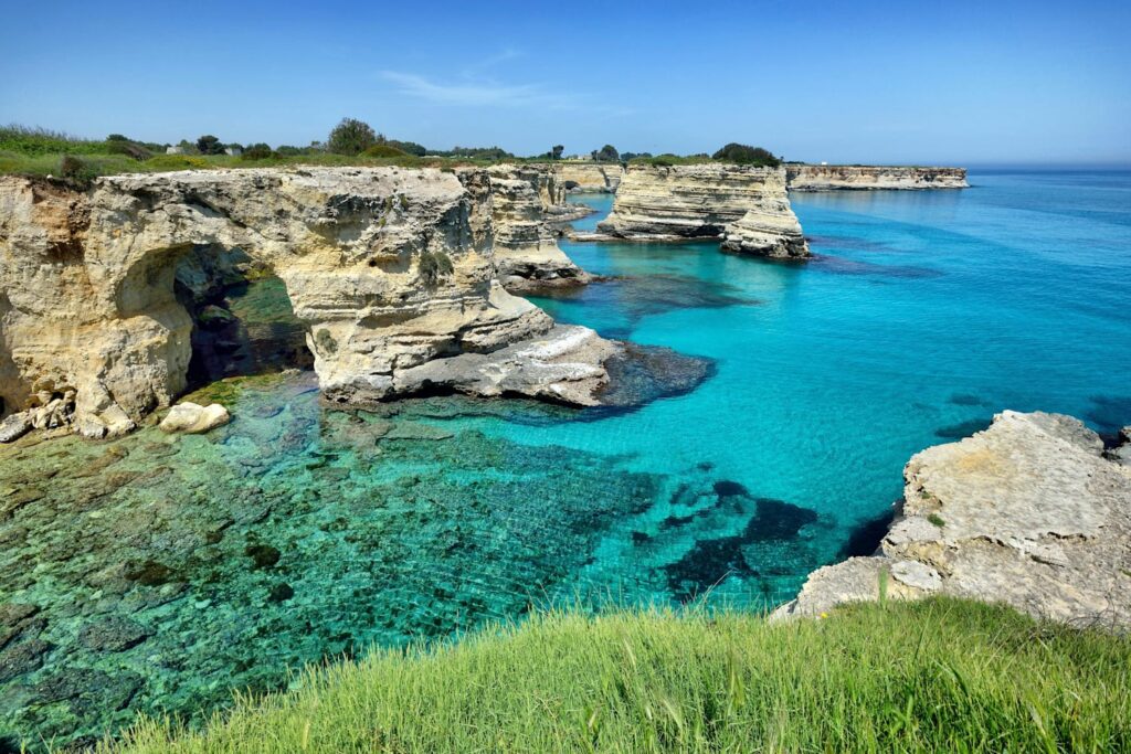Torre Sant'Andrea on the Adriatic coast of the Salento