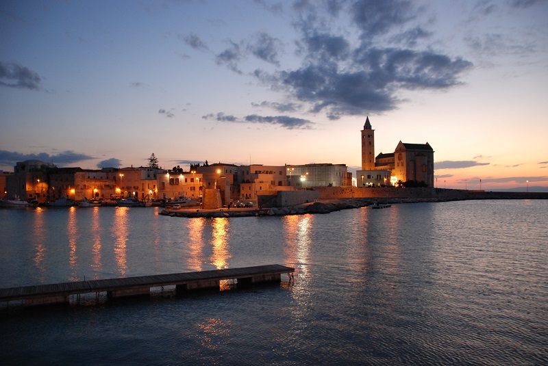 Trani seen across its harbour